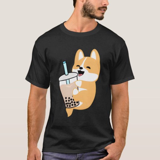 Corgi Boba T-Shirt (Vorderseite)