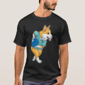 Corgi Bowling Bowling Ball T-Shirt (Vorderseite)