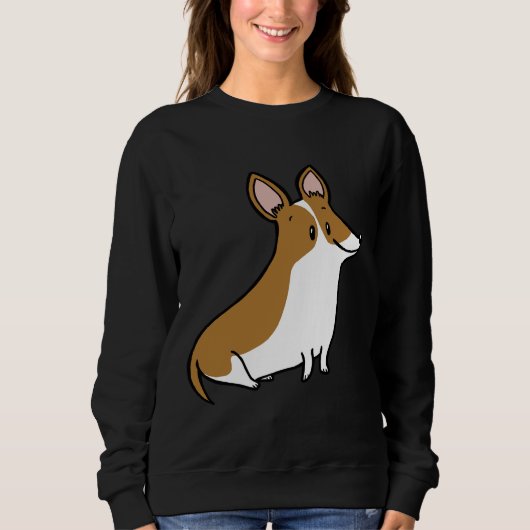 Corgi Brown Sweatshirt (Vorderseite)
