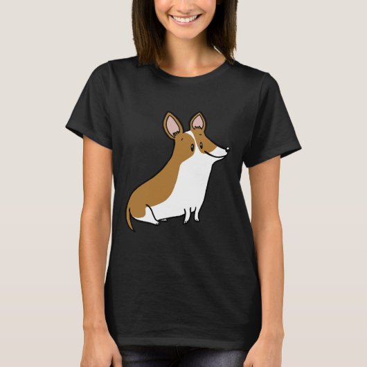 Corgi Brown T-Shirt (Vorderseite)