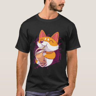Corgi Bubble Tea Bobas Corgi T-Shirt