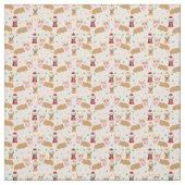 Corgi bubblegum Gewebe - hellrosa Stoff (Muster)