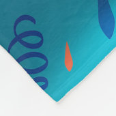 Corgi Butt Birthday Hat Fleecedecke (Ecke)