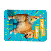 Corgi Butt Birthday Hat Magnet (Horizontal)