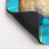 Corgi Butt Birthday Hat Mousepad (Ecke)