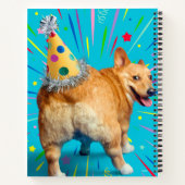 Corgi Butt Birthday Hat Notizblock (Rückseite)