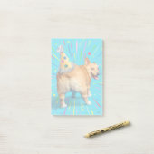 Corgi Butt Birthday Hat Post-it Klebezettel (Auf Schreibtisch)