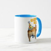 Corgi Butt Birthday Hat Tasse (VorderseiteRechts)