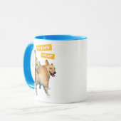 Corgi Butt Birthday Hat Tasse (Vorderseite Links)