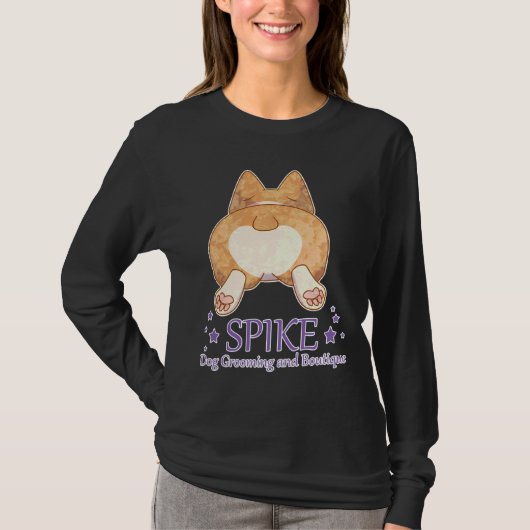Corgi Butt Grooming T-Shirt (Vorderseite)