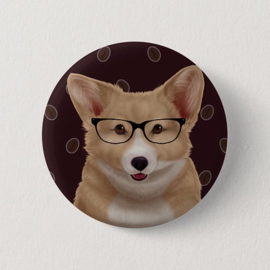 Corgi-Button Button (Vorderseite)
