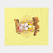 CORGI CAFFEINE FÜHLT! FLEECEDECKE (Vorderseite (Horizontal))