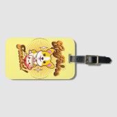 CORGI CAFFEINE FÜHLT! GEPÄCKANHÄNGER (Vorderseite (Horizontal))