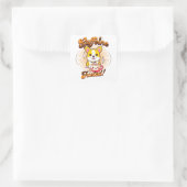 CORGI CAFFEINE FÜHLT! QUADRATISCHER AUFKLEBER (Tasche)