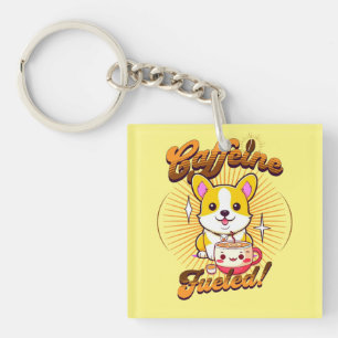 CORGI CAFFEINE FÜHLT! SCHLÜSSELANHÄNGER