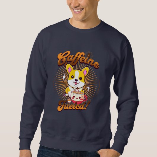 CORGI CAFFEINE FÜHLT! SWEATSHIRT (Vorderseite)