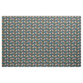 Corgi Camping im Freien Marineblau Stoff (Yard (91,4 cm))
