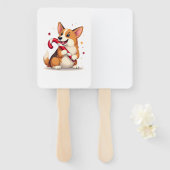 Corgi Candy Cane Joy Fächer (Vorne und Hinten)