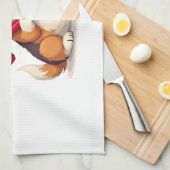 Corgi Candy Cane Joy Geschirrtuch (Viertel Falte)