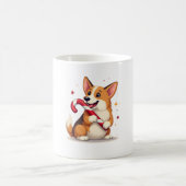 Corgi Candy Cane Joy Kaffeetasse (Mittel)