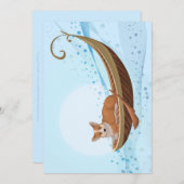 "Corgi Canoe" Save The Date (Vorne/Hinten)