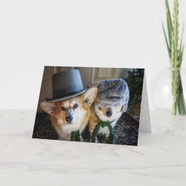 Corgi Caroler Weihnachtskarte Karte
