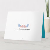 Corgi Cartoon Hero Birthday Card Karte (Rückseite)