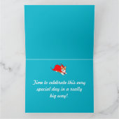 Corgi Cartoon Hero Birthday Card Karte (Innenseite)