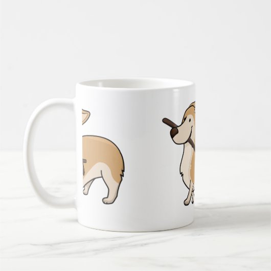Corgi-Cartoon Kaffeetasse (Links)