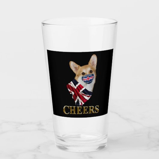 CORGI CHEERS GLAS (Vorderseite)