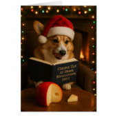 Corgi 'Cheese Tax' Christmas card (Vorne)