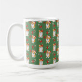 Corgi Christmas Candy Cane Pattern Kaffeetasse (Links)