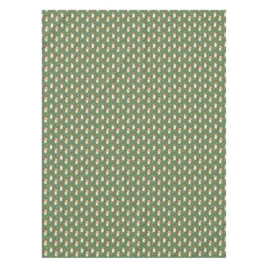 Corgi Christmas Candy Cane Pattern Tischdecke (Vorderseite)