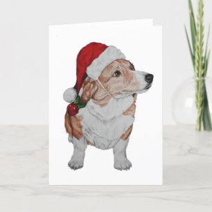 Corgi Christmas Card Feiertagskarte