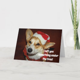 Corgi Christmas Card Karte