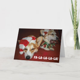 Corgi Christmas Card Karte