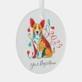 Corgi Christmas Chaos Funny Dog Ornament (Vorderseite Rechts)