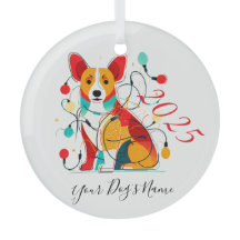 Corgi Christmas Chaos Funny Dog Ornament