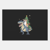Corgi Christmas Dinosaurier Tree Rex Holiday Xmas Geschenkpapier Set (Vorderseite)