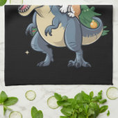 Corgi Christmas Dinosaurier Tree Rex Holiday Xmas Geschirrtuch (Gefaltet)