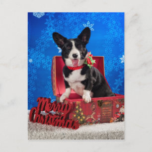 Corgi Christmas Feiertagspostkarte