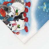 CORGI CHRISTMAS FLEECEDECKE (Ecke)