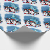 CORGI CHRISTMAS GESCHENKPAPIER (Ecke)