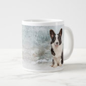 Corgi Christmas Jumbo-Tasse (Vorderseite Rechts)