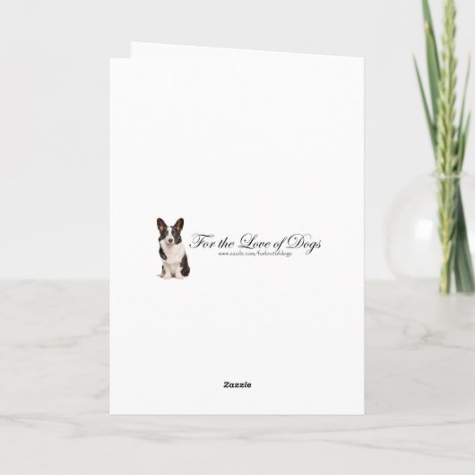 Corgi Christmas Karte (Rückseite)