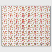 Corgi Christmas Pattern Geschenkpapier (Flach)