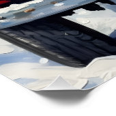 Corgi Christmas Red Truck Holiday Poster (Ecke)