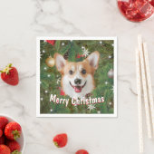 Corgi Christmas Serviette (Beispiel)