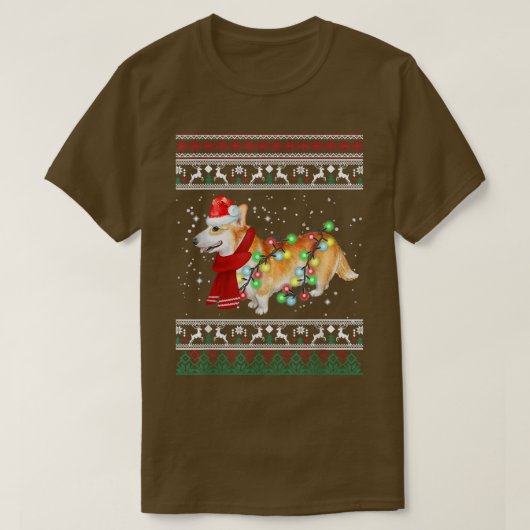 Corgi Christmas Sweater Corgi Weihnachtsfeier Weih T-Shirt (Design vorne)