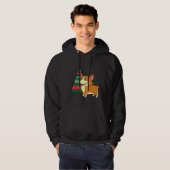 Corgi Christmas Tree Hoodie (Vorne ganz)